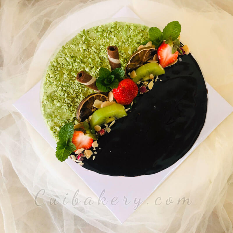Mẫu Bánh Mousse Matcha Yogurt- MMY018