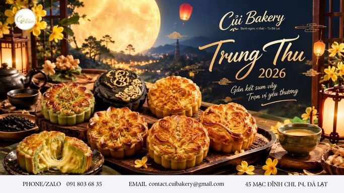 Bánh Trung Thu Đà Lạt 2026 Mua Ở Đâu? 7 Vị Tại Củi Bakery